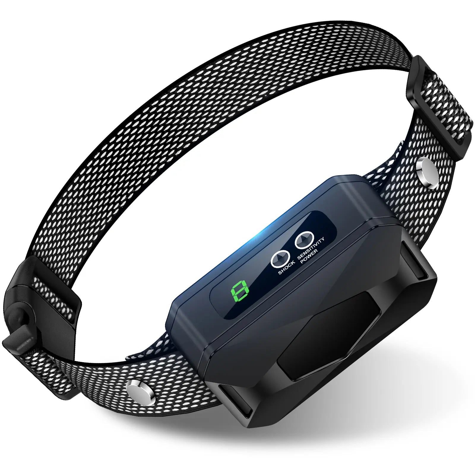 Dog Bark Collar for Large Medium Small Dogs, Rechargeable Smart Bark Collar, anti Barking Training Collar with 5 Adjustable Sensitivity Beep Vibration (Black) Harnesses Harness Straps Dog Whistle for Dog Dog Barking Stopper Outdoorfun
