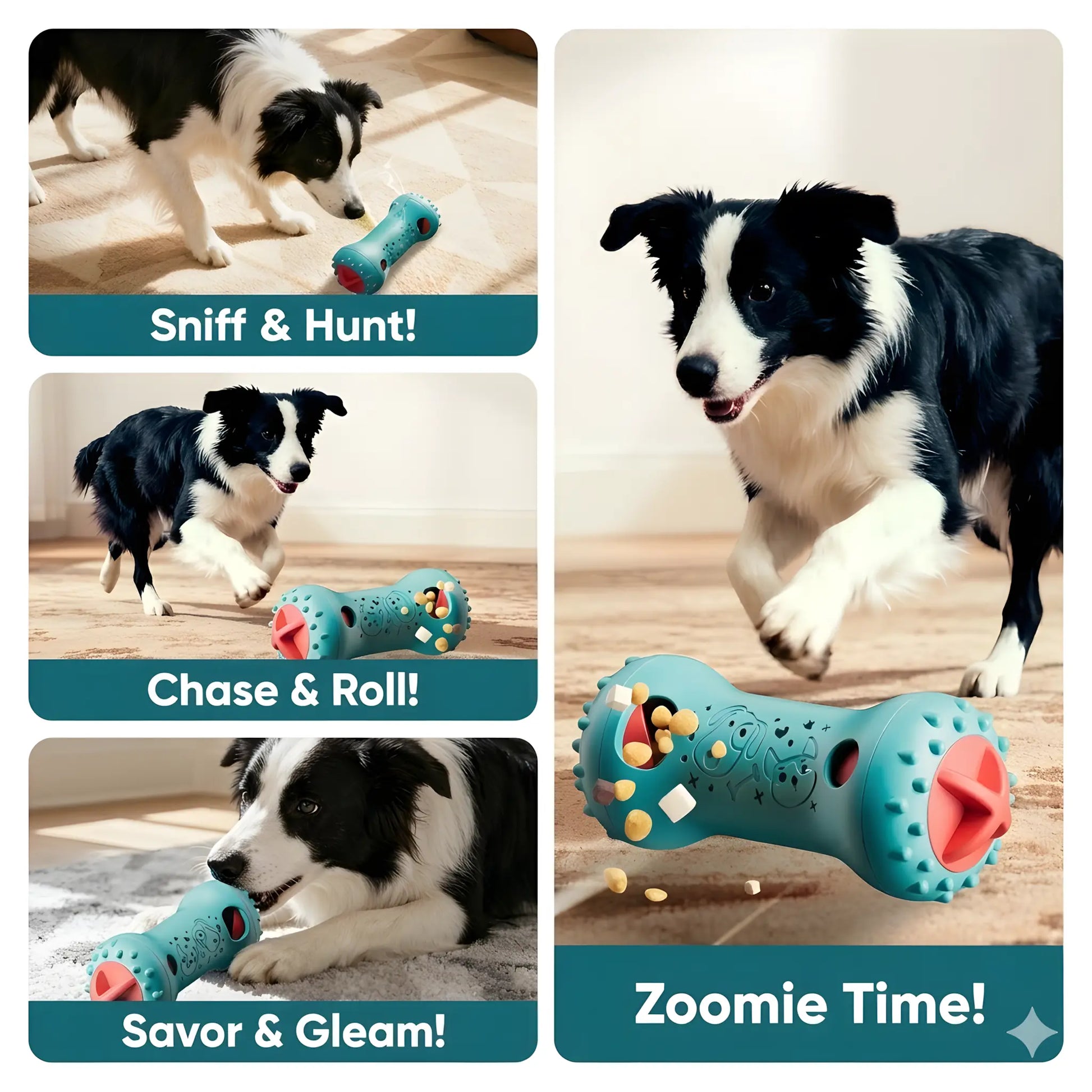 LUMIKATA 2-In-1 Dog Puzzle Toy & Slow Feeder: 3-Level Adjustable Treat Dispensing Toy to Keep Dogs Busy, Stop Fast Eating & Improve Digestion — Interactive IQ Enrichment for All Breeds.Heavy-Duty Durable Nylon,Chewers.