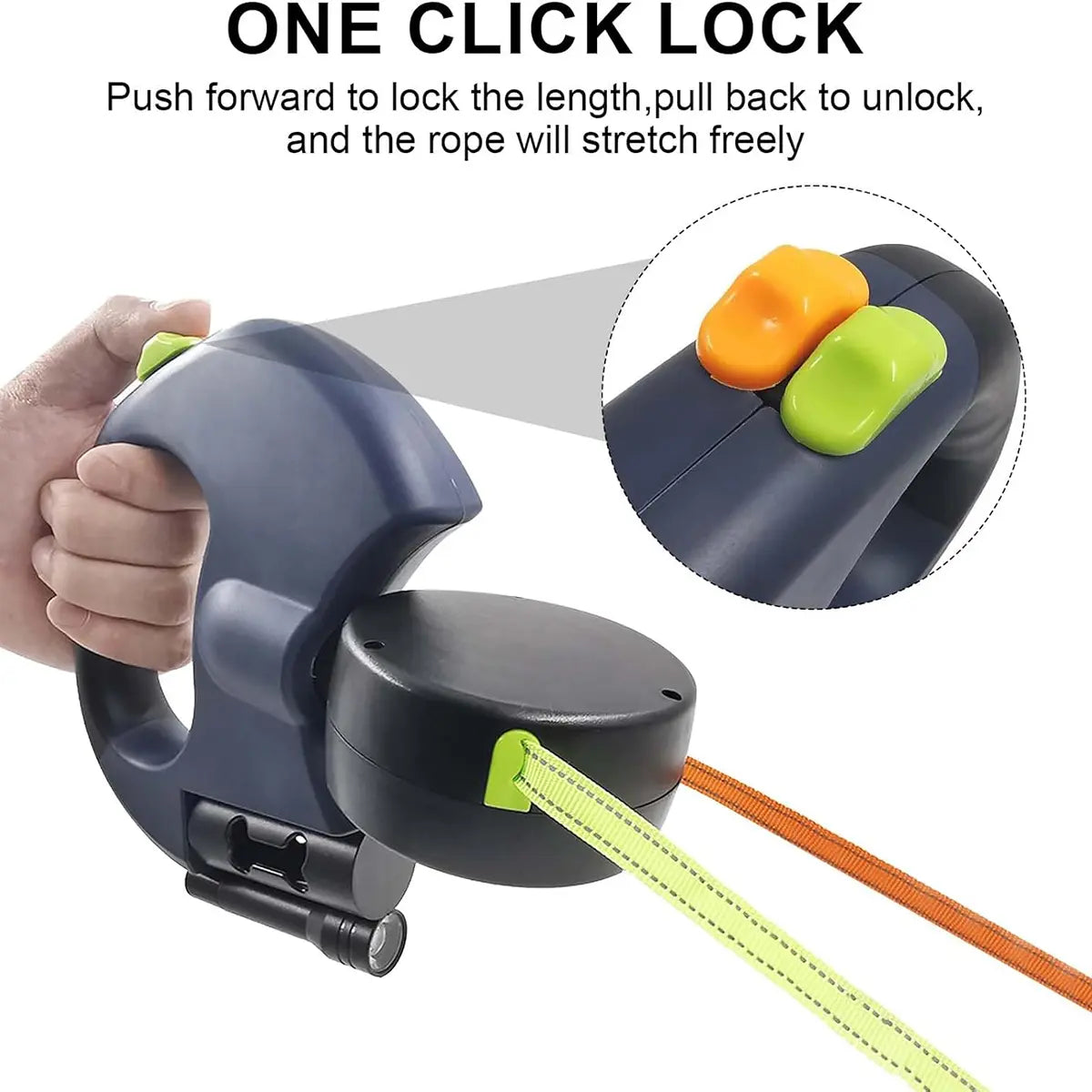 PAWHM 3M Double Dog Leash - Retractable, Tangle-Free Lead for Two Small Dogs with LED Light, Waste Bag Dispenser, and Reflective Hands-Free Design for Night Walking - 10Ft Rotating Stretchable Leash for Golden Retrievers